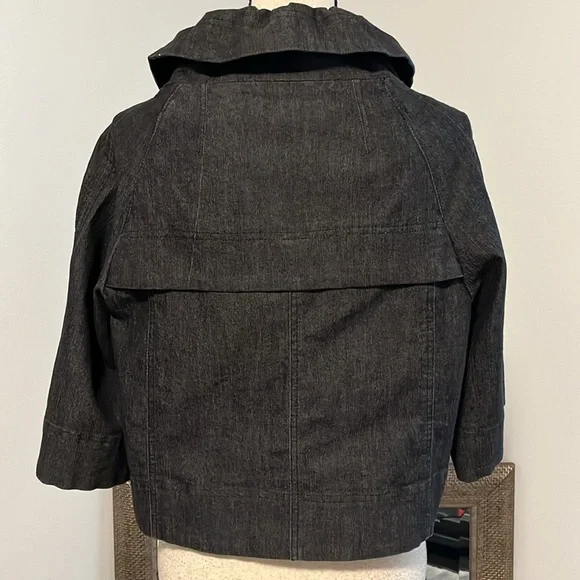 Sandro Cropped Denim Jacket - Picture 10 of 14